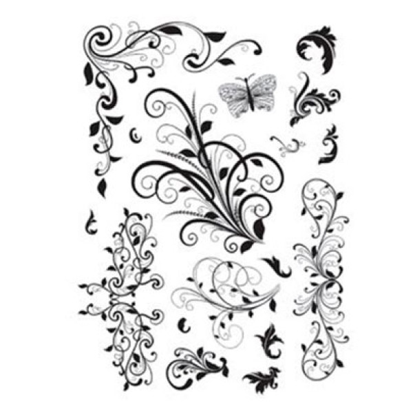 Натирка чорно-біла Cadence 17х25 см, R-005