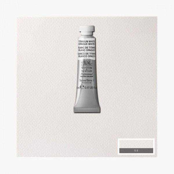 Акварельна фарба Winsor Newton Professional №644 Titanium White Opaque Титанові Білила, 5 мл