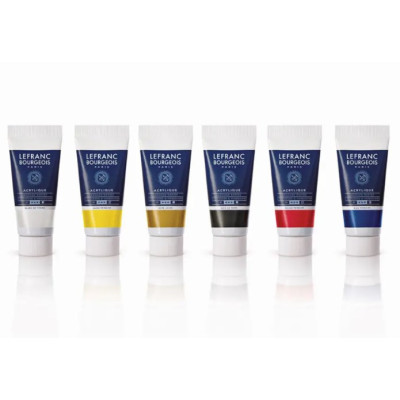 Набір акрилових фарб Lefranc Fine Acrylic Colours Set, 6х20 мл