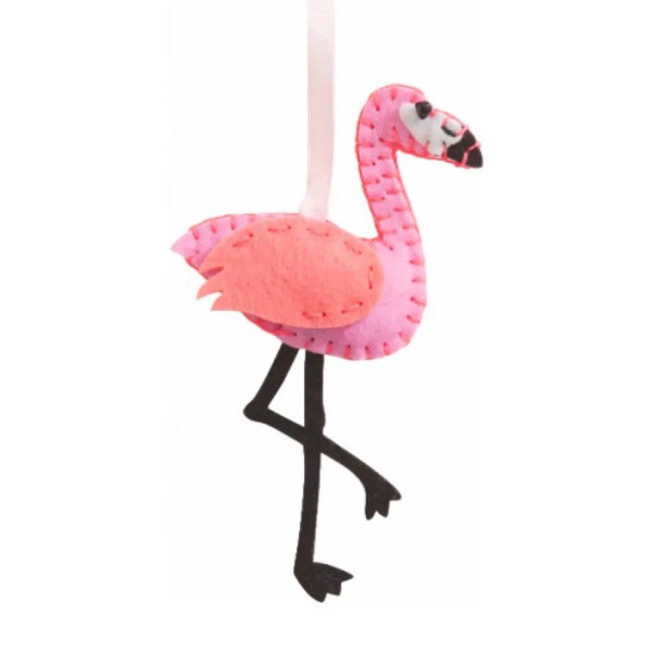 Набір із фетру для пошиття міні заготовки Folia Mini felt sewing sets, Фламінго арт. 52909