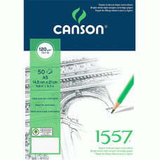 Альбом (блок) паперу для начерків Canson 1557 Croquis А3 29,7х42 см, 120 г/м2, 50 аркушів
