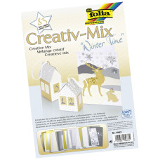 Набор дизайнерской бумаги Folia Creative Mix Winter Time 83 элемента