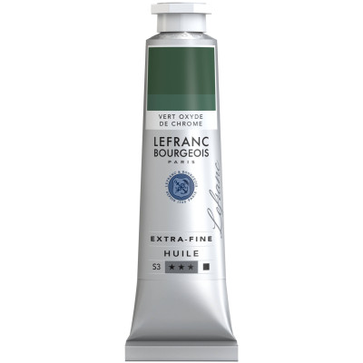 Олійна фарба Lefranc Extra Fine 40 мл №542 Chromium oxide green Оксид хрому зелений
