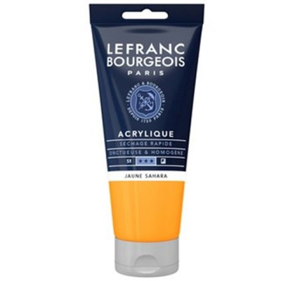 Акриловая краска Lefranc Fine Acrylic Color 80 мл, 194 Sahara yellow Желтая Сахара
