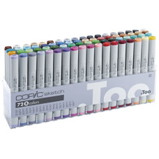 Набір спиртових маркерів Copic Sketch Set B, 72 шт, акриловий кейс