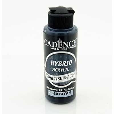 Акрилова фарба для всіх поверхонь Hybrid Acrylic Cadence №60, 120 мл, Black Чорний