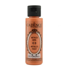 Акриловая краска с эффектом металлик Metallic Paint Cadence, 70 мл, Оранжевый