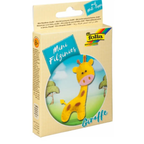 Набір із фетру для пошиття міні заготовки Folia Mini felt sewing sets, Жираф арт. 52904
