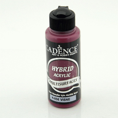 Універсальна акрилова фарба Hybrid Acrylic for Multisurfaces Cadence № 56, 120 мл, Cherry Вишневий