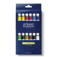 Набір масляних фарб Lefranc Bourgeois Fine Oil, 12 кольорів, 10 мл