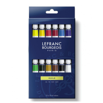 Набір масляних фарб Lefranc Bourgeois Fine Oil, 12 кольорів, 10 мл