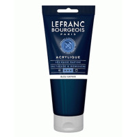 Акрилова фарба Lefranc Fine Acrylic Color 200 мл, 048 Sapphire blue Синій сапфір