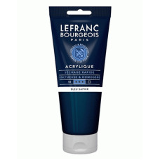 Акрилова фарба Lefranc Fine Acrylic Color 200 мл, 048 Sapphire blue Синій сапфір