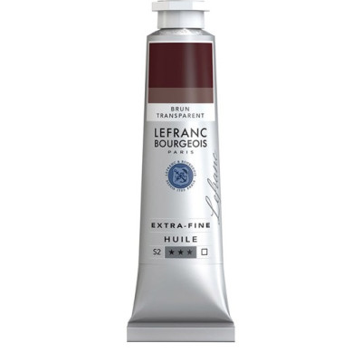 Масляная краска Lefranc Extra Fine 40 мл № 110 Transparent brown Прозрачный коричневый
