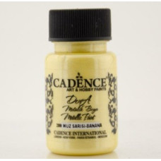 Акрилова фарба металік Cadence Dora Metallic Paint, 50 мл, Банановий жовтий