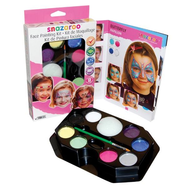 Набір аквагриму Свято для дівчаток Snazaroo Girls hanging palette kit, 8 кольорів