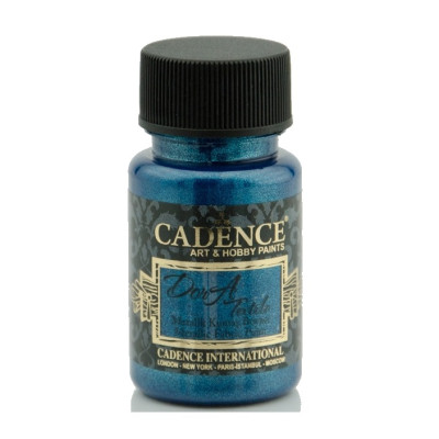 Фарба по тканині Cadence Dora Textil Metallic Fabric Paint 50 мл Синій