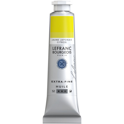 Олійна фарба Lefranc Extra Fine 40 мл №171 Japanese yellow lemon Японський лимонно-жовтий