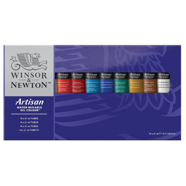 Набір масляних водорозчинних фарб Winsor Newton Artisan 10х21 мл