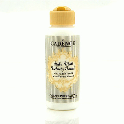 Лак акриловый матовый бархатный Cadence Style Matt Velvety Touch Varnish, 120 мл
