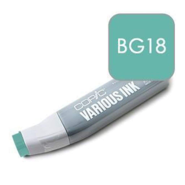 Чорнило Copic Various Ink для маркерів BG-18 Teal blue Синьо-бірюзовий арт 2007656