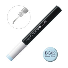 Чорнило для заправки маркерів Copic Ink BG-02 New blue Морський блакитний, 12 мл