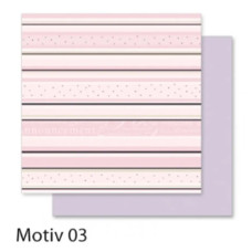 Бумага для скрапбукинга Design Papers Romantic Романтика 190 г/м2, 30,5x30,5 см, №03