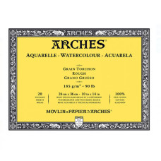 Блок бумаги для акварели грубое зерно Arches Rough Natural White 185 г, 26x36 см, 20 листов