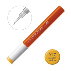 Чорнило для заправки маркерів Copic Ink Y-17 Golden yellow Жовтий золотий 12 мл