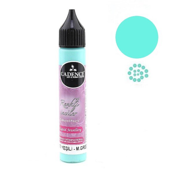 Контур для створення перлин Cadence Colored Pearls, М'ятний, 25 мл
