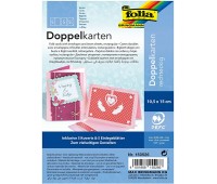 Заготовка для открытки прямоугольная Folia Cards, 220 г/м2, 10,5x15 см, № 26 Light pink Светло-розовый