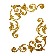Трансфер для тканини з блискітками Cadence Glitter Fabric Transfer, 17х25 см, SKT-1105