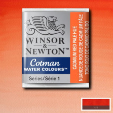 Акварельна фарба Winsor Newton Cotman Half Pan №103 Блідо-червоний кадмій