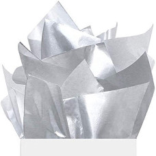 Папір тишею однотонний Folia Tissue Paper 20 грудня, 50x70 см 13 , № 66 Silver Срібний арт 91566