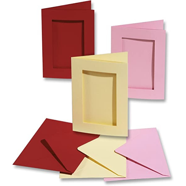 Заготовка для открытки паспарту квадратным Folia, 220 г/м2, 10,5x15 см, № 65 Gold Золотой