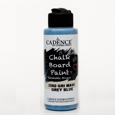 Фарба для створення крейдових дощок Cadence Chalk Board Paint, 120 мл, Сіро-Синя