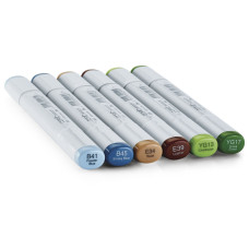 Набір спиртових маркерів Copic Sketch Set Earth Essentials 6 шт