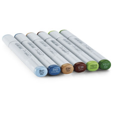 Набір спиртових маркерів Copic Sketch Set Earth Essentials 6 шт