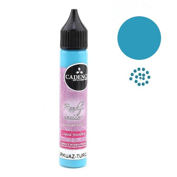 Контур Cadence для створення перлин Colored Pearls, Турецький синій, 25 мл