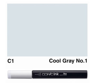Заправка для маркеров COPIC Ink, C1 Cool gray Холодный серый, 12 мл