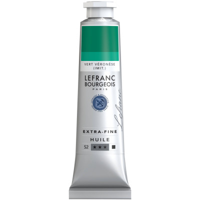 Олійна фарба Lefranc Extra Fine 40 мл №551 Veronese green shade Веронезе зелений