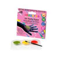 Набір фарб для гриму Snazaroo, Пензель  UV Party Paint, 3х2 мл арт 1184923