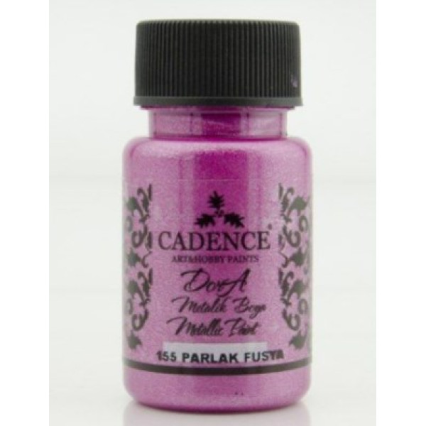 Акрилова фарба металік Cadence Dora Metallic Paint, 50 мл, Фуксія