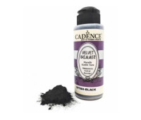 Пудра оксамитова перламутрова флок Velvet Powder Shimmer Cadence, 120 мл, Black Чорний