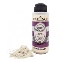 Пудра бархатная перламутровая флок Velvet Powder Shimmer Cadence, 120 мл, Silver Серебряный