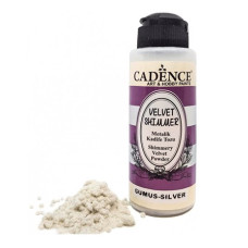 Пудра бархатная перламутровая флок Velvet Powder Shimmer Cadence, 120 мл, Silver Серебряный