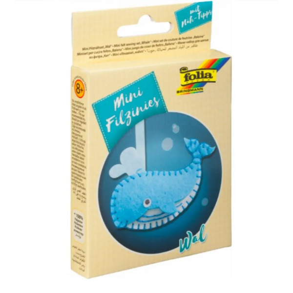 Набір із фетру для пошиття міні заготовки Folia Mini felt sewing sets, Кіт арт. 52906