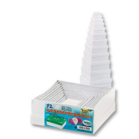 Картонний бокс для декору Folia Box for decor, Square Квадратний, 12 шт, білий