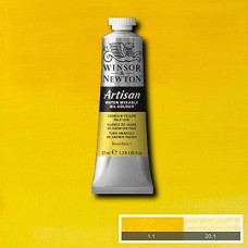 Краска масляная водорастворимая Winsor Artisan Water Mixable 37 мл, № 119, Cadmium Yellow Pale Hue Пастельно-Желтый Кадмий