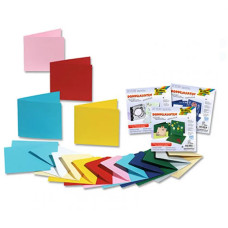 Открытка с мотивом Folia Motif Cards, 220 г/м2, 10,8x15,5 см, № 01 Pearl white Молочно-белая